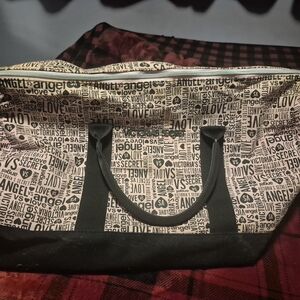 Victoria's Secret Black and Pink Weekend Or Gym Bag